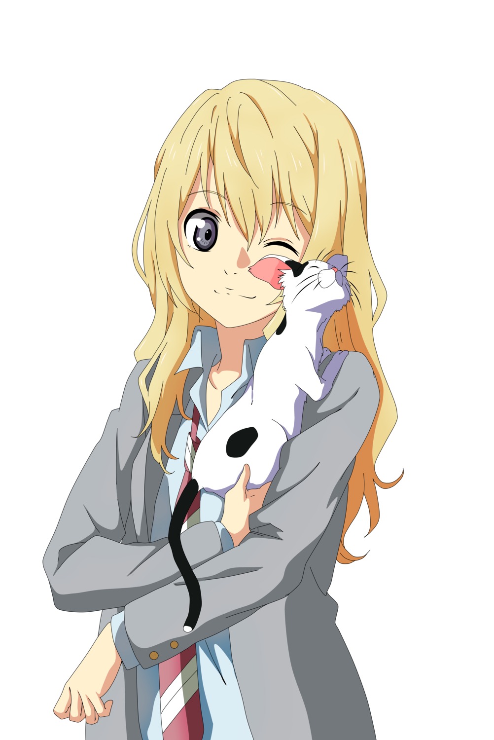 Shigatsu Wa Kimi No Uso Miyazono Kaori Neko Seifuku Tagme 769138 Yandere 8485